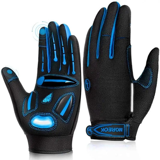 MOREOK Gel Shockproof MTB Cycling Gloves Breathable Durable Non-slip Biking Gloves for Men Women