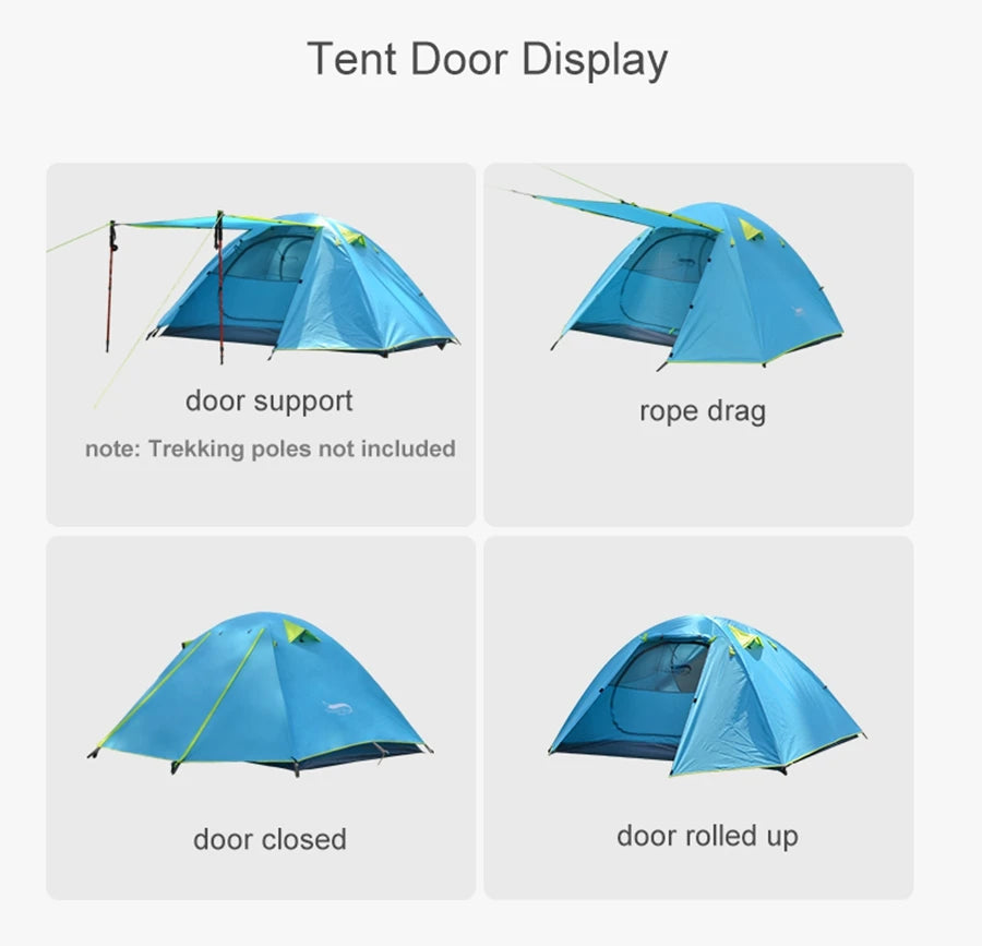 Desert Fox Camping Tent 1/2/3 Person Outdoor /Lightweight Backpacking Tent