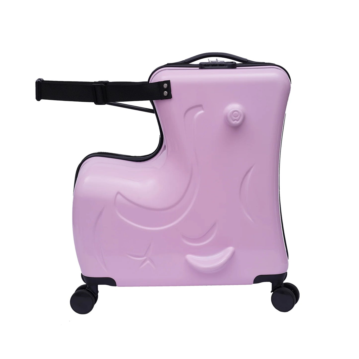 20"  Kids Ride-On Roll Spinner Suitcase; Waterproof in Pink or Blue