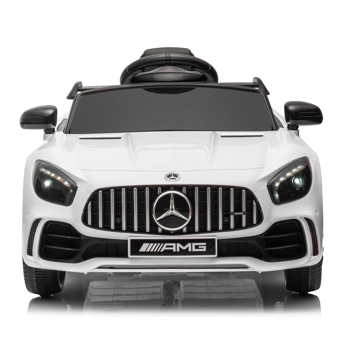 Kids Ride/ Remote Control Battery Powered Mercedes-Benz Sports Car White