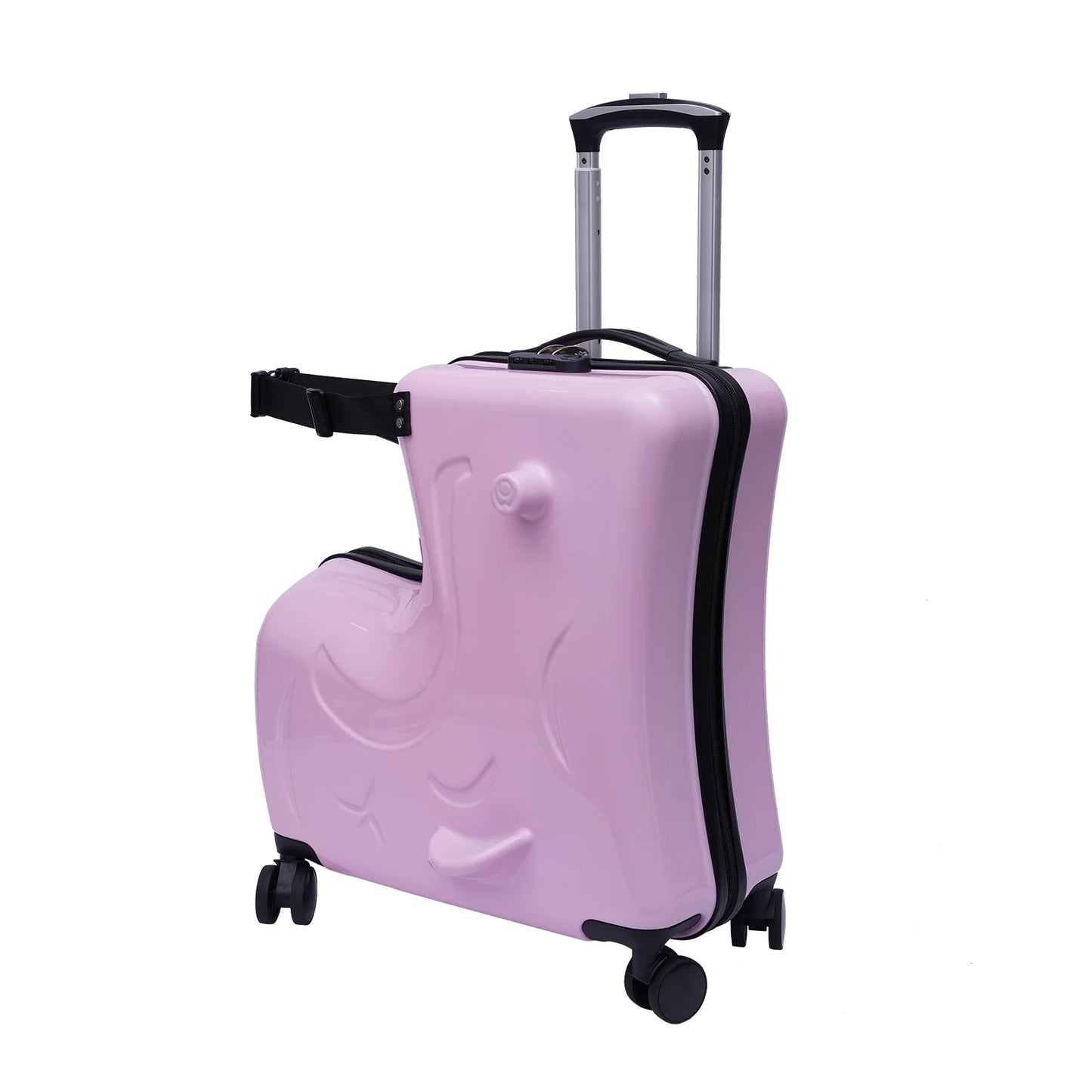 20"  Kids Ride-On Roll Spinner Suitcase; Waterproof in Pink or Blue