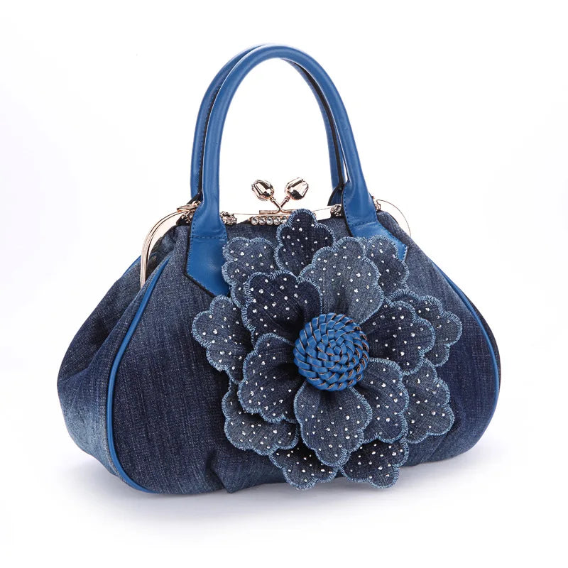 Denim Handbag for Women Evening Party Bag