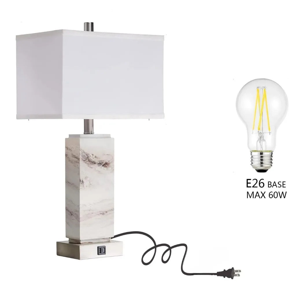 Bedside Table Lamp Led Desk Lamp LED Bulb Included Indoor Lighting