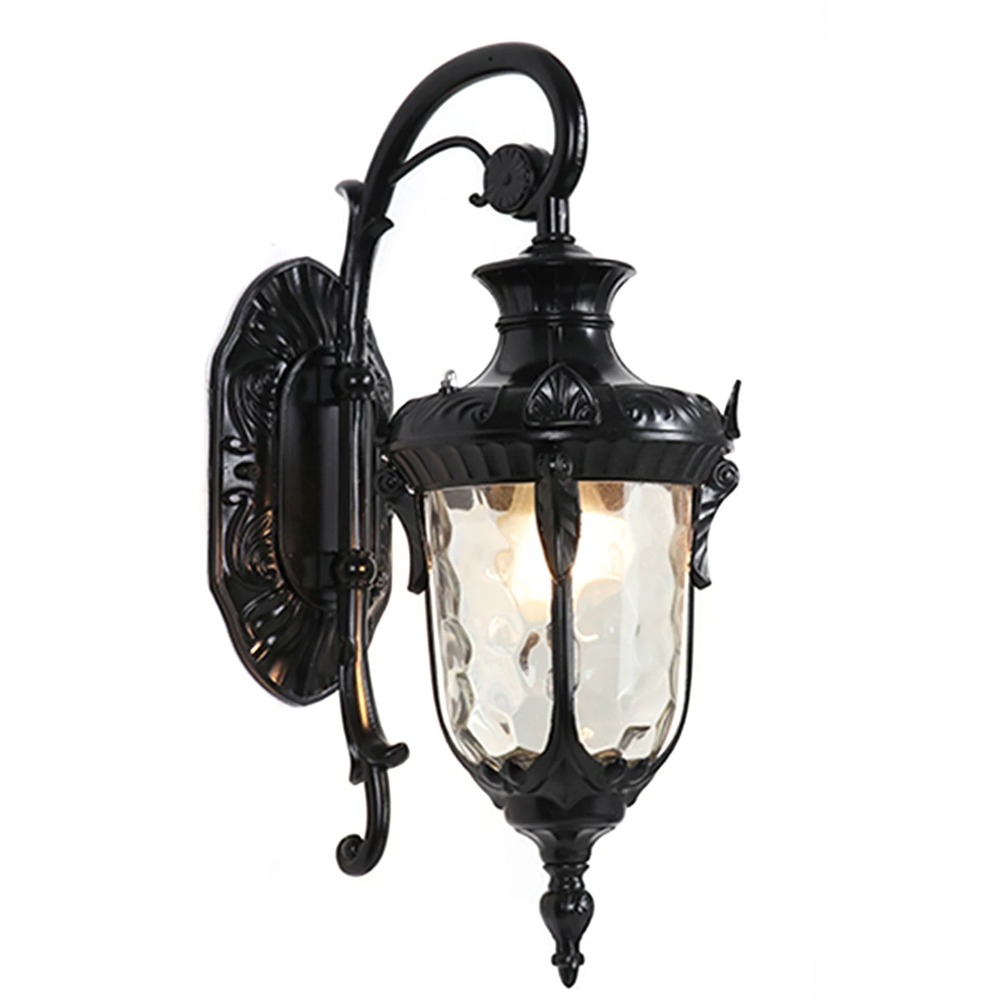 Outdoor Wall Lamp Antique Loft Wood Glass Lamp Vintage Industrial Retro Wall Sconce