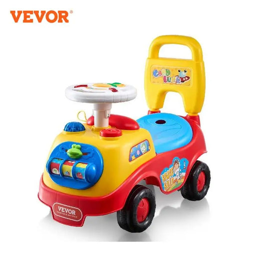 Toddler Ride On Push Car /Music Steering Wheel