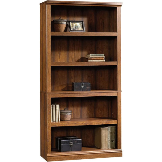 Libero 5 Shelf Bookcase/Book Shelf  Washington Cherry Finish