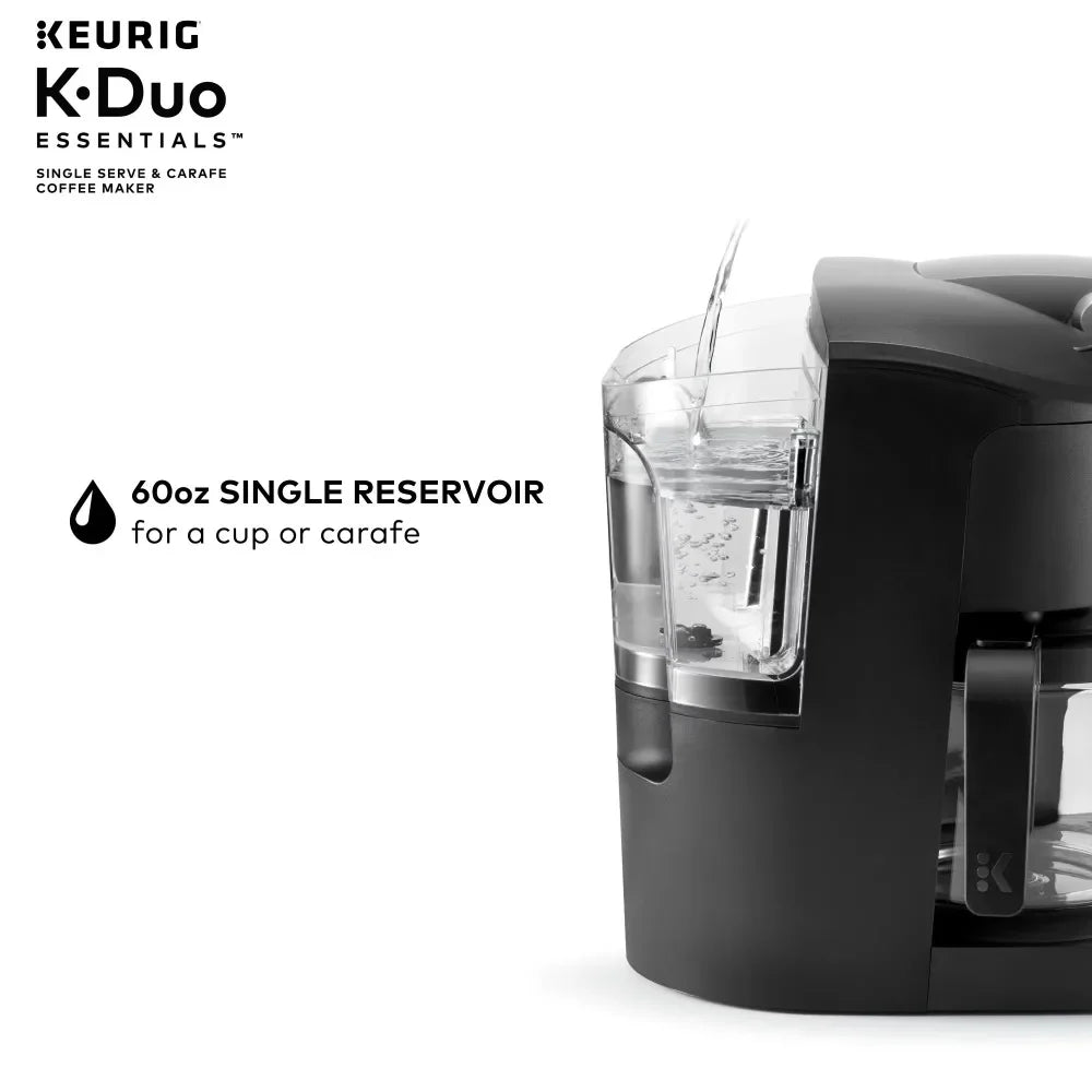 Keurig K-Duo Essentials Black Single-Serve K-Cup Pod Coffee Maker