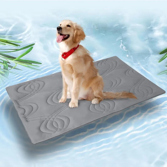 Iced 2.0 Dog Self-Cooling Mat for Large Dog, 59"x40", Washable Summer Pet Cooling Pad for Crate Bed Kennels Sofa Floors