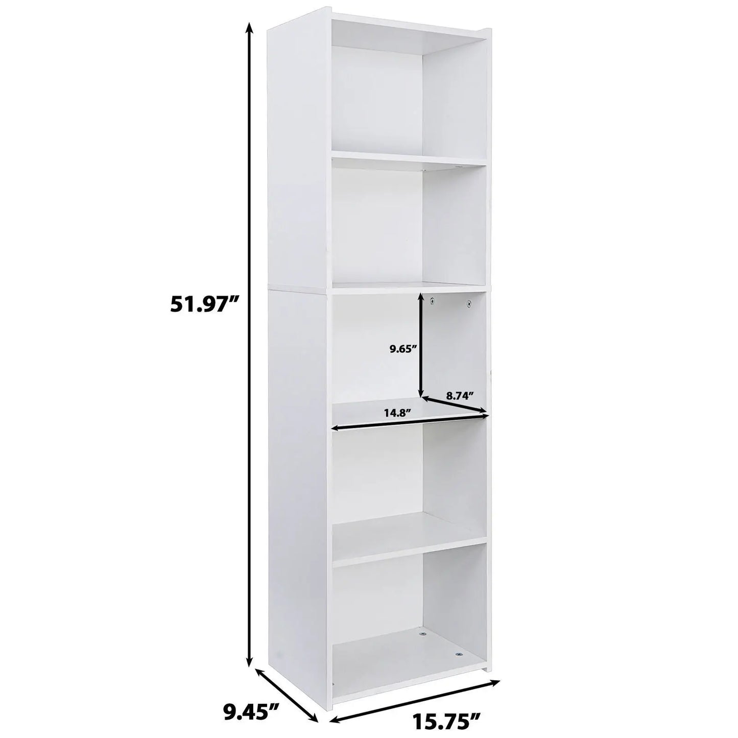 3/5/6/7-Tier Reversible Open Shelf Bookcase Bookcase