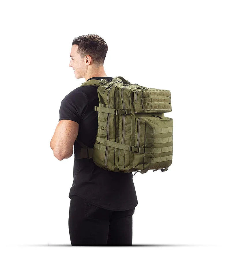 50L Tactical Backpack Men's Travel/Large Capacity Rucksacks Men /Waterproof Outdoor Sports Multi-functional Bags