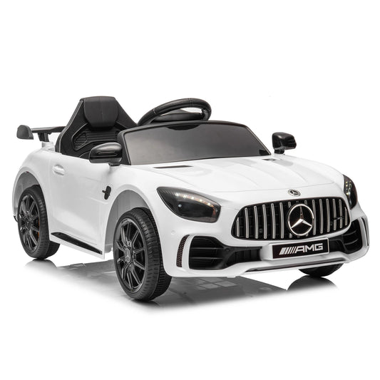 Kids Ride/ Remote Control Battery Powered Mercedes-Benz Sports Car White