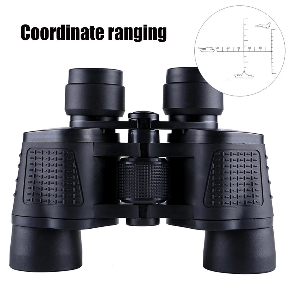 80x80 Night Vision Scope Portable High Magnification Binoculars Telescope with Storage Bag for Sports, Concerts, Bird Watching