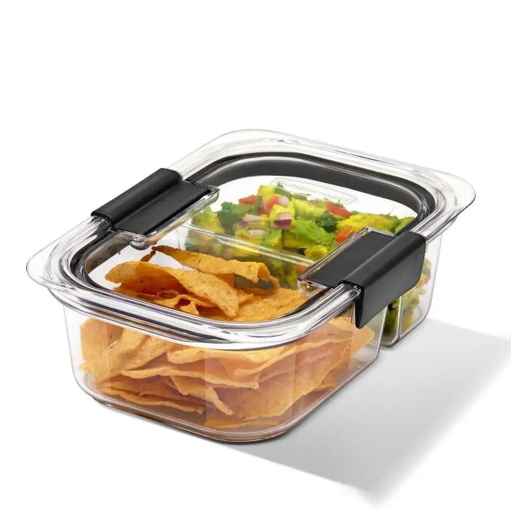 5pk 2.85 Cup Meal Prep  2-Compartment Food Storage Containers